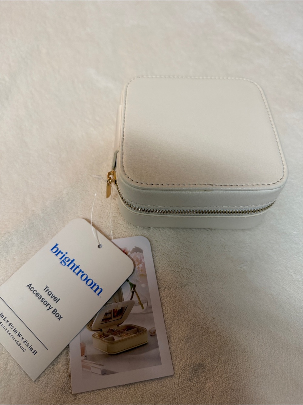 Brightroom White Travel Accessory Jewelry Case